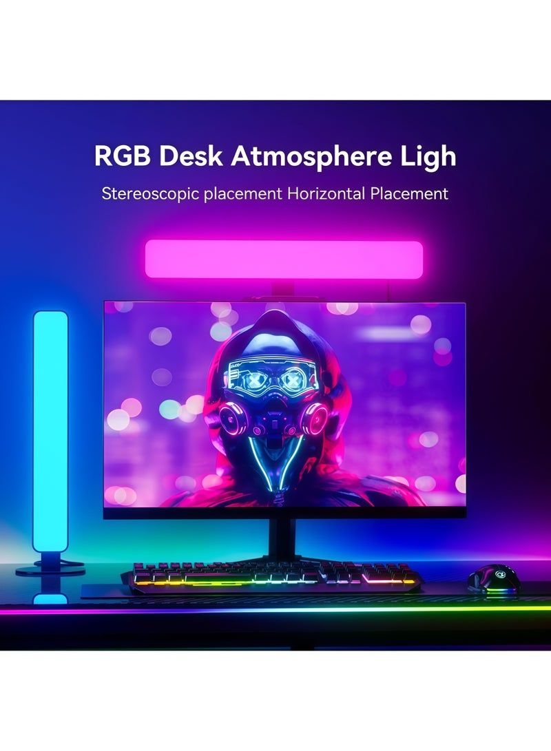 Lurette 2Pack Smart RGB LED Light Strip, 15 Dynamic Modes, Supports Music Synchronization, Color Changing Gaming TV Backlight, 16 Million Colors, Suitable for Bedrooms, TVs, and Gaming Desks (Remote Control and Bluetooth) - Image 3